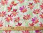Preview: Patchworkstoff von Clothworks Kollektion Flowershop Blumen rot Detailansicht mit Maß